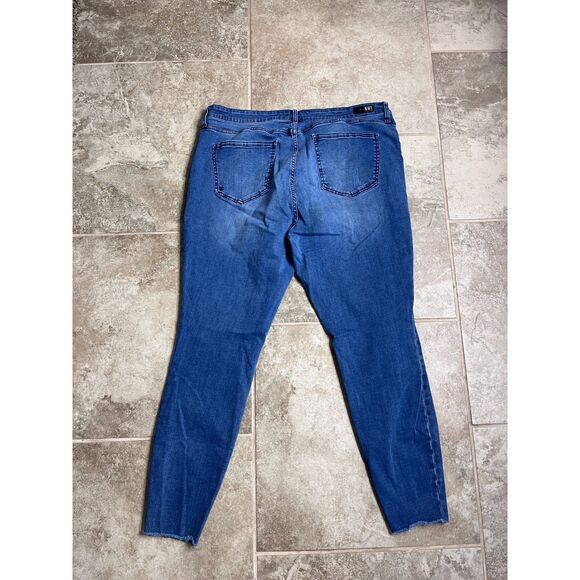 Kut from the Kloth Connie High Rise Ankle Skinny with Raw Hem Size 18 Jeans - Picture 8 of 15
